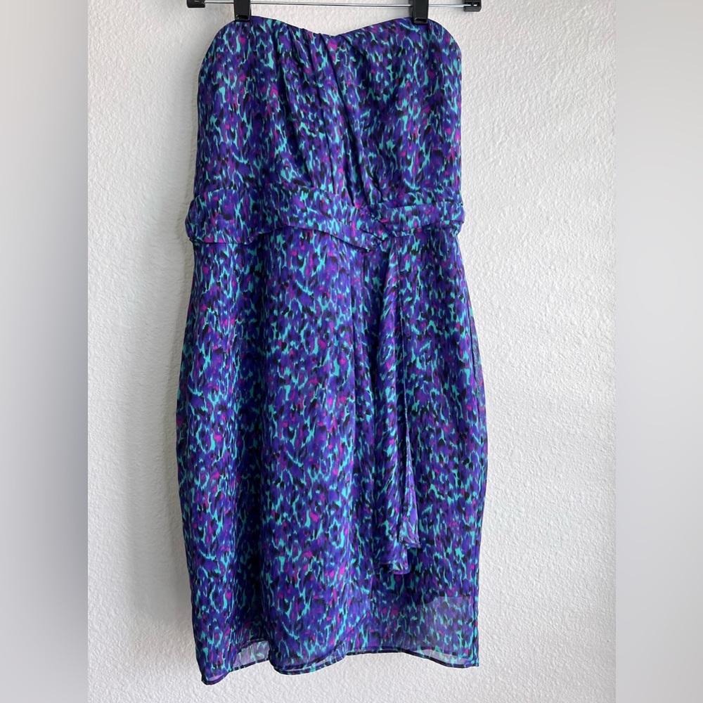 I Love Ronson Multicolor Corset Strapless Pencil Dress Size 10.